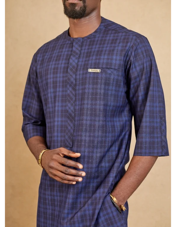 Checkered Kaftan Piece